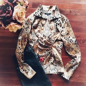 Karen Kane | Leopard Print Blouse
